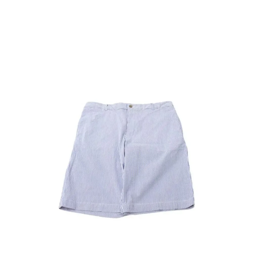 Polo Ralph Lauren Childrens Boys Seersucker Shorts Blue White Cotton Size 20